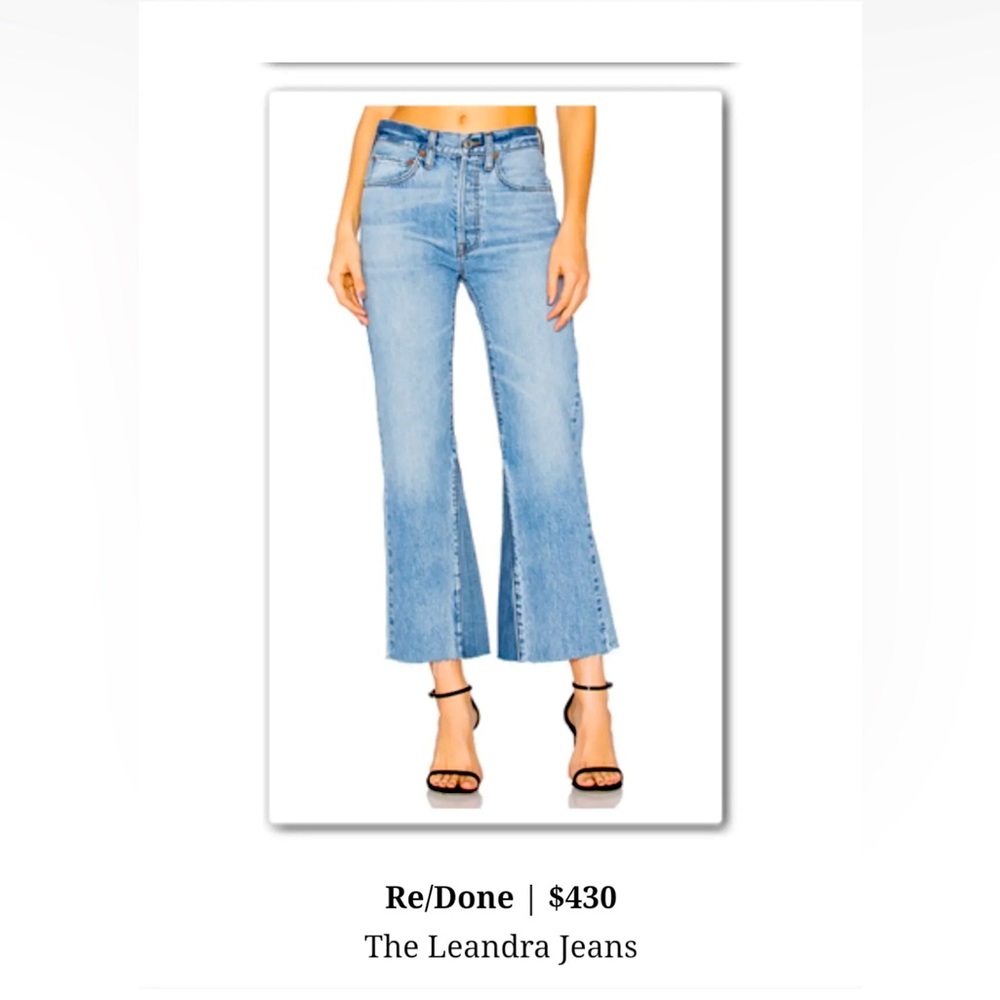 RE/DONE Levis - very hard to find Leandra cut.